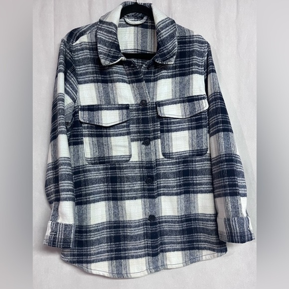 George Plaid Cardigan Jacket Button Down Size Medium - Picture 2 of 7